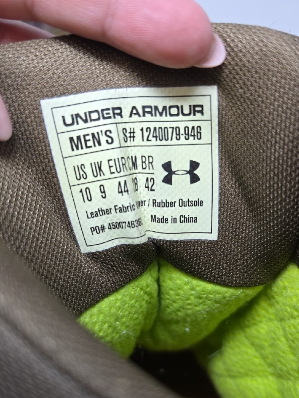 Under Armour Brow Tine Hunting Boot Waterproof GoreTex 800g Insulate Men Size 10 - Picture 7 of 7